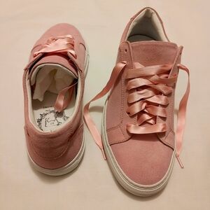 Del Toro Women's New pink suede sneakers